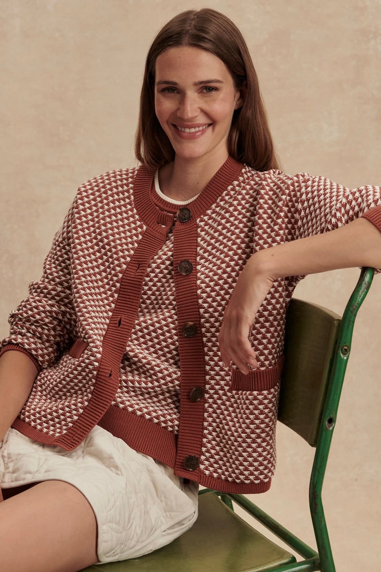 VARLEY | Elmwick Knit Jacket - Maple - Image 4