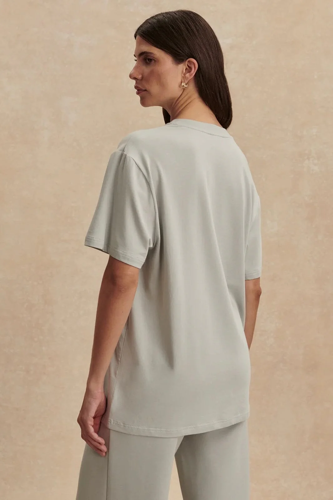 VARLEY | Leighton Boyfriend Tee - Blue Clay - Image 3